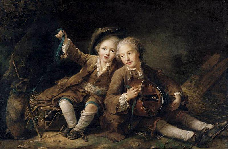 Francois-Hubert Drouais The Children of the Duc de Bouillon Spain oil painting art